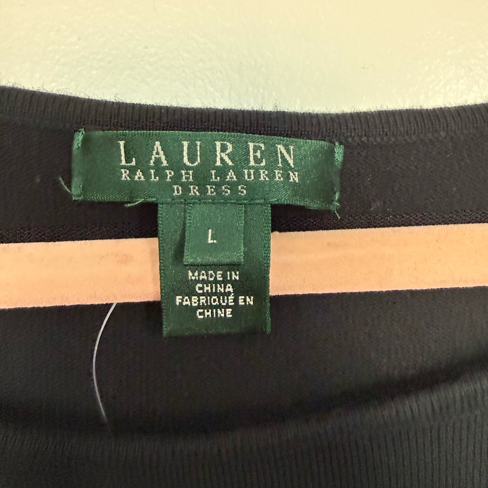 Lauren Ralph Lauren Vintage Elegant Black Dress Checkered  for a Boss Lady! - Picture 3 of 4